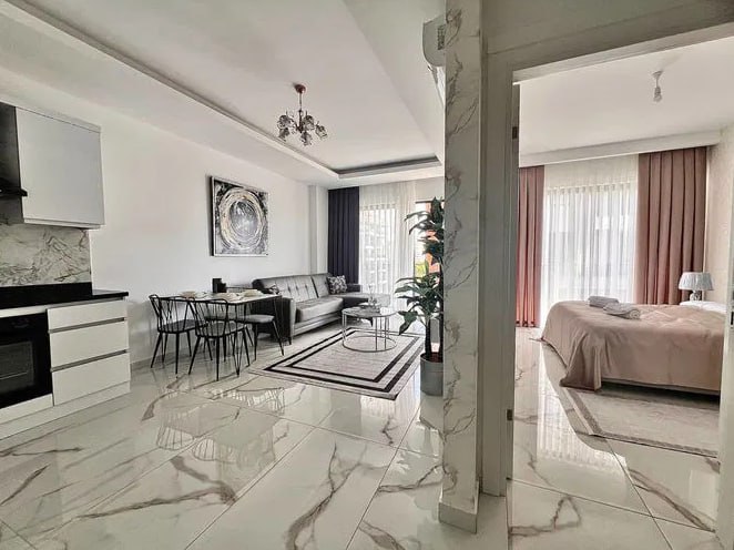Квартира 1+1 с видом на море, White Crown Residence
